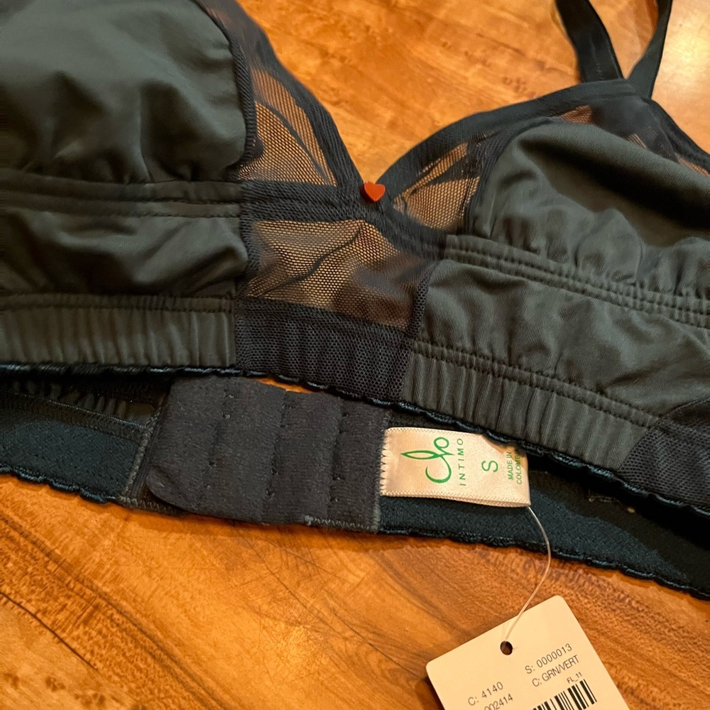 Anthropologie Clo Intimo forest green Bra